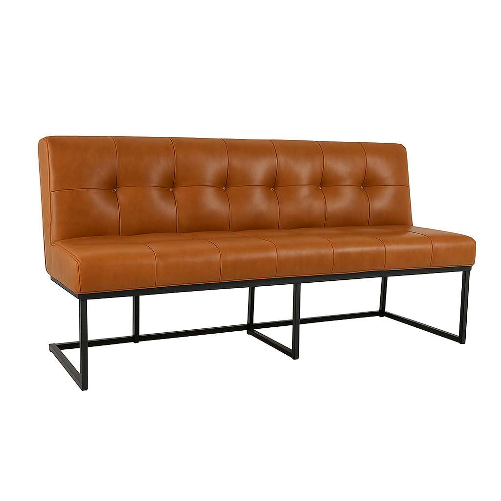 Bancheta piele CABALLERO culoare MARO DESCHIS