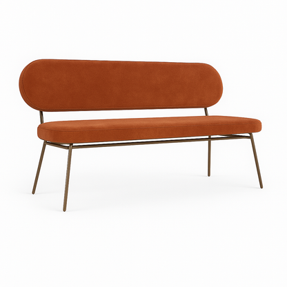 Bancheta catifea AMO culoare PORTOCALIU