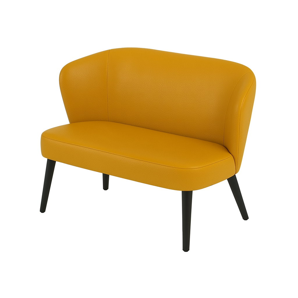 Bancheta piele LOTUS culoare GALBEN