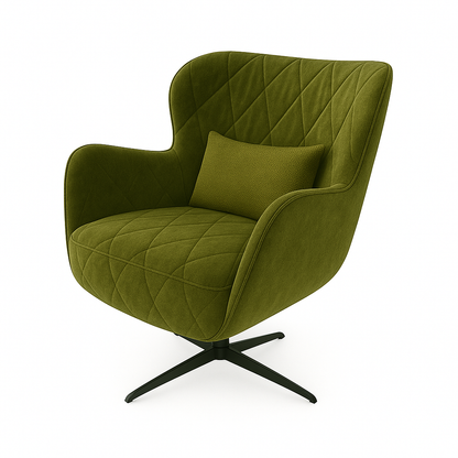 Fotoliu catifea VERDE | model ENA