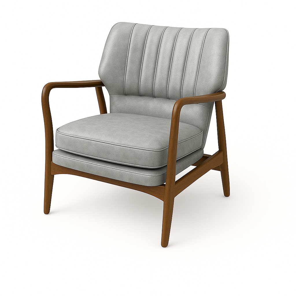 Fotoliu piele GRI | model VIA