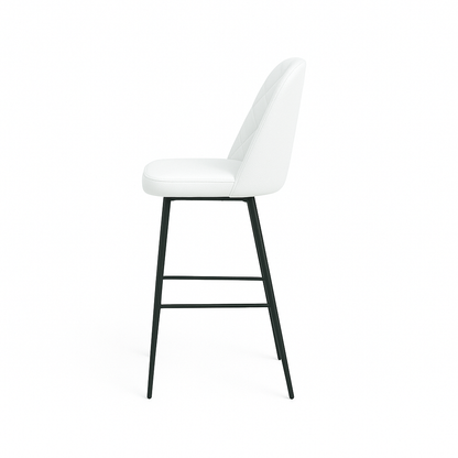 Scaun bar piele naturala GALBENA | model FOX