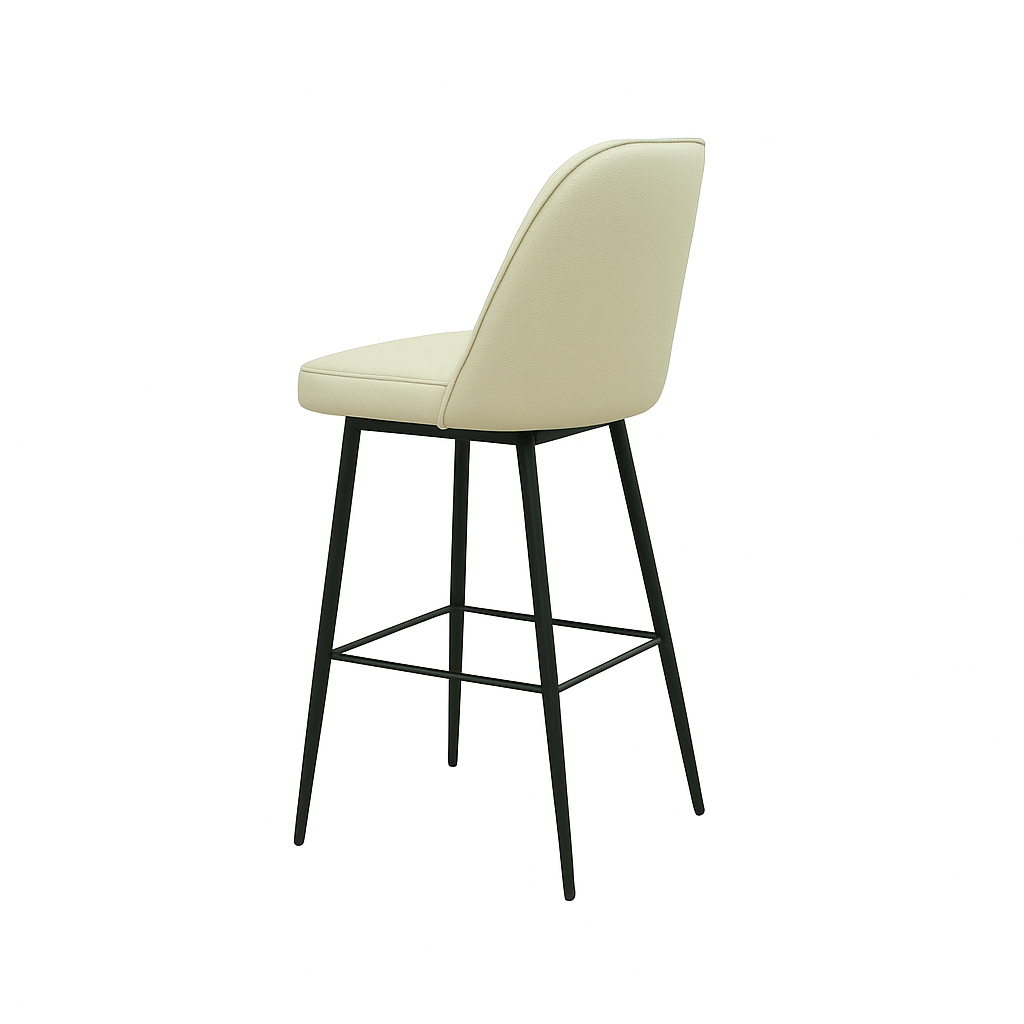 Scaun bar piele naturala BEJ | model FOX