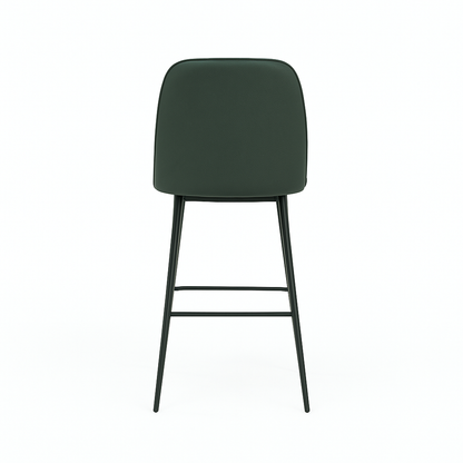 Scaun bar piele naturala VERDE | model FOX