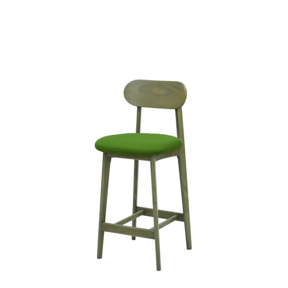 Scaun bar catifea ALBASTRA | model CLEO