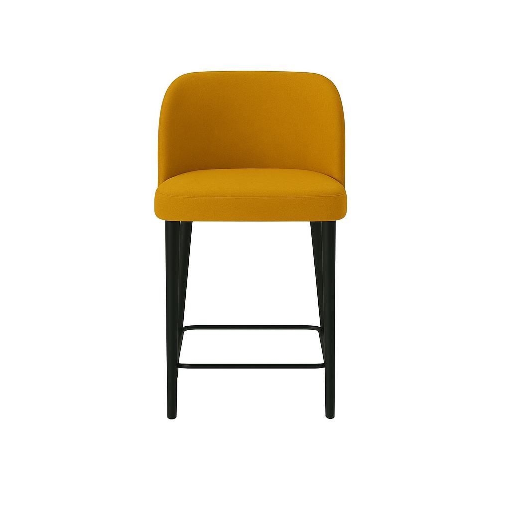 Scaun insula catifea GALBENA | model IVA