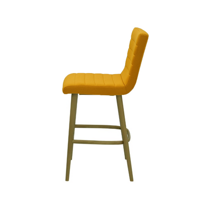 Scaun insula catifea GALBENA | model RIGA