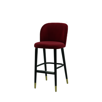 Scaun bar catifea BORDO | model SAM