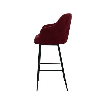 Scaun bar catifea BORDO | model TEONA