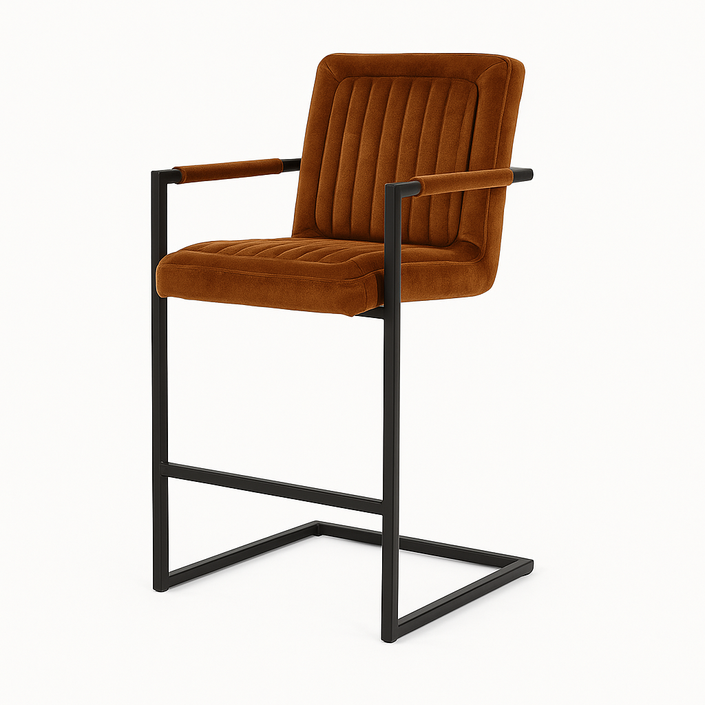 Scaun bar catifea MARO model TRUM