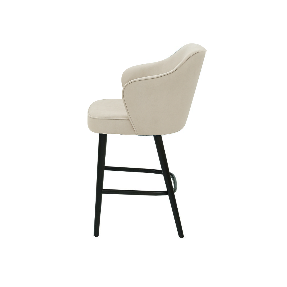 Scaun bar catifea BORDO | model ZEUS