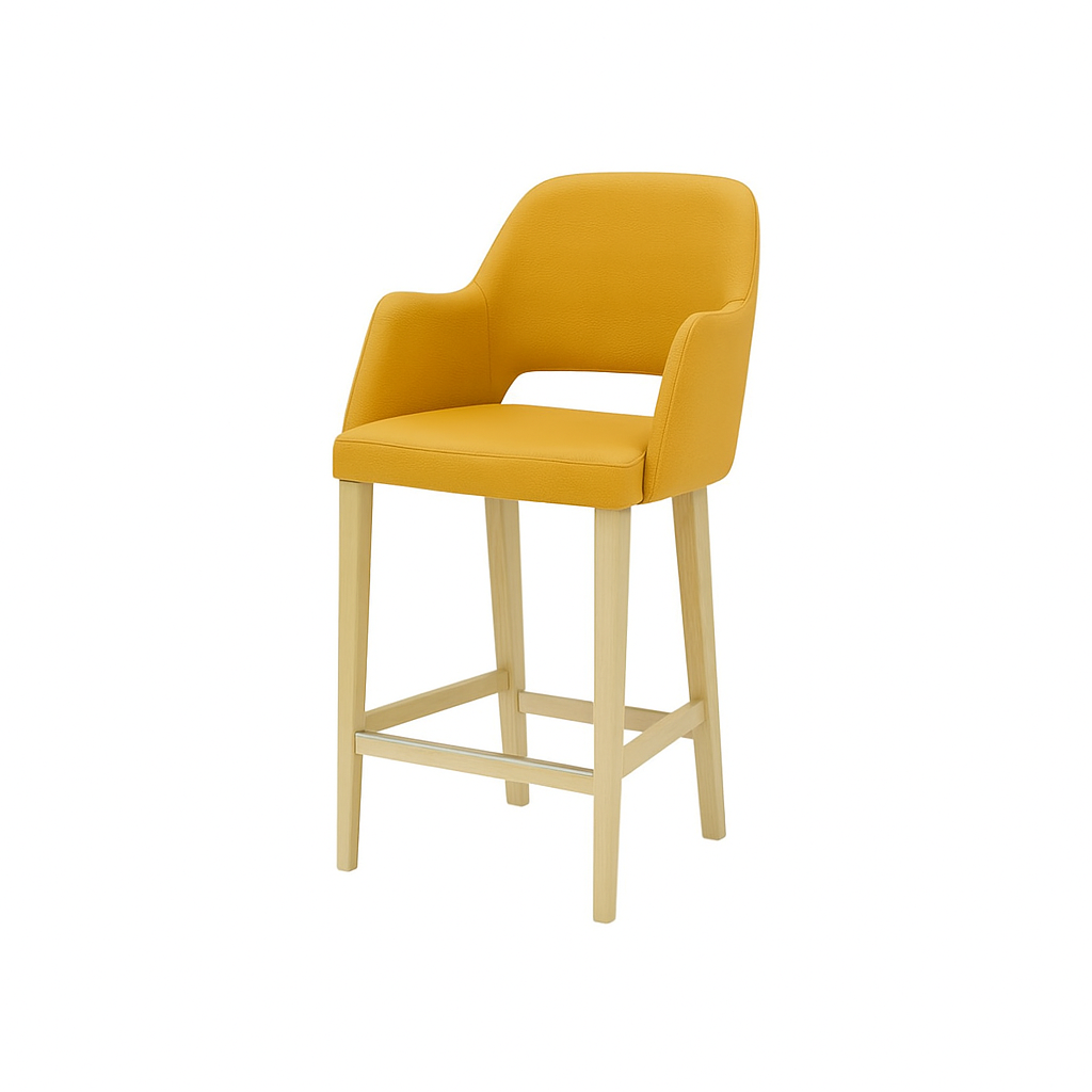 Scaun bar piele VERDE | model APRIL