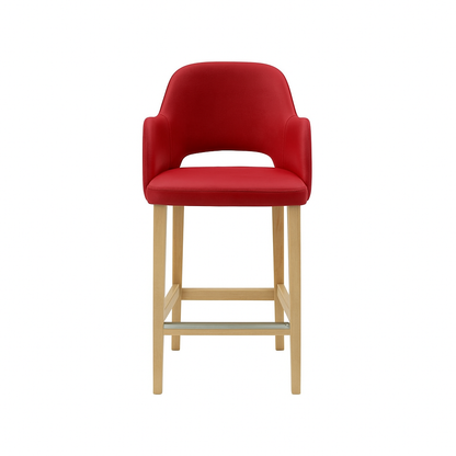 Scaun bar piele GALBENA | model APRIL