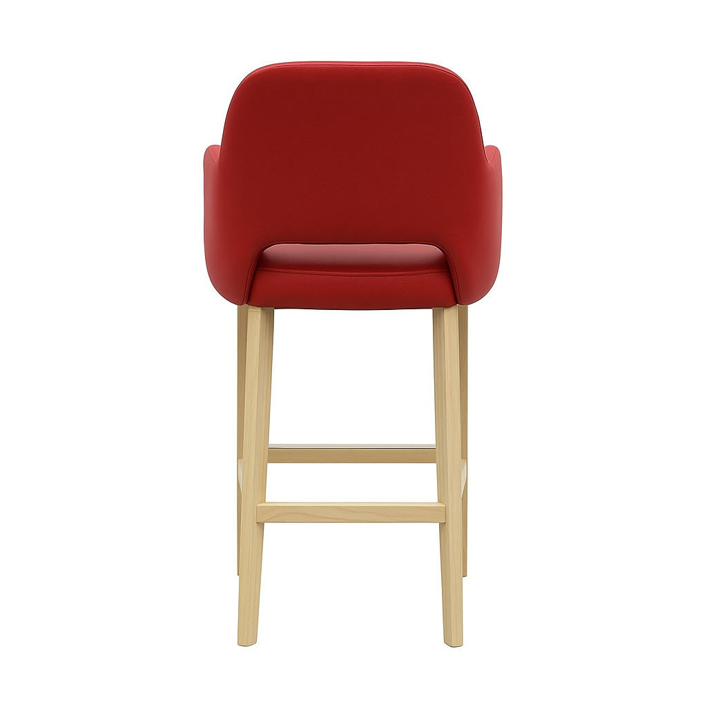 Scaun bar piele GALBENA | model APRIL