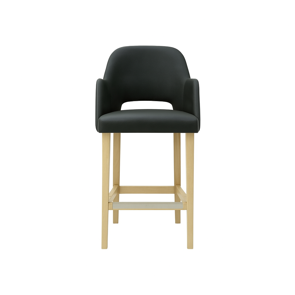 Scaun bar piele GALBENA | model APRIL