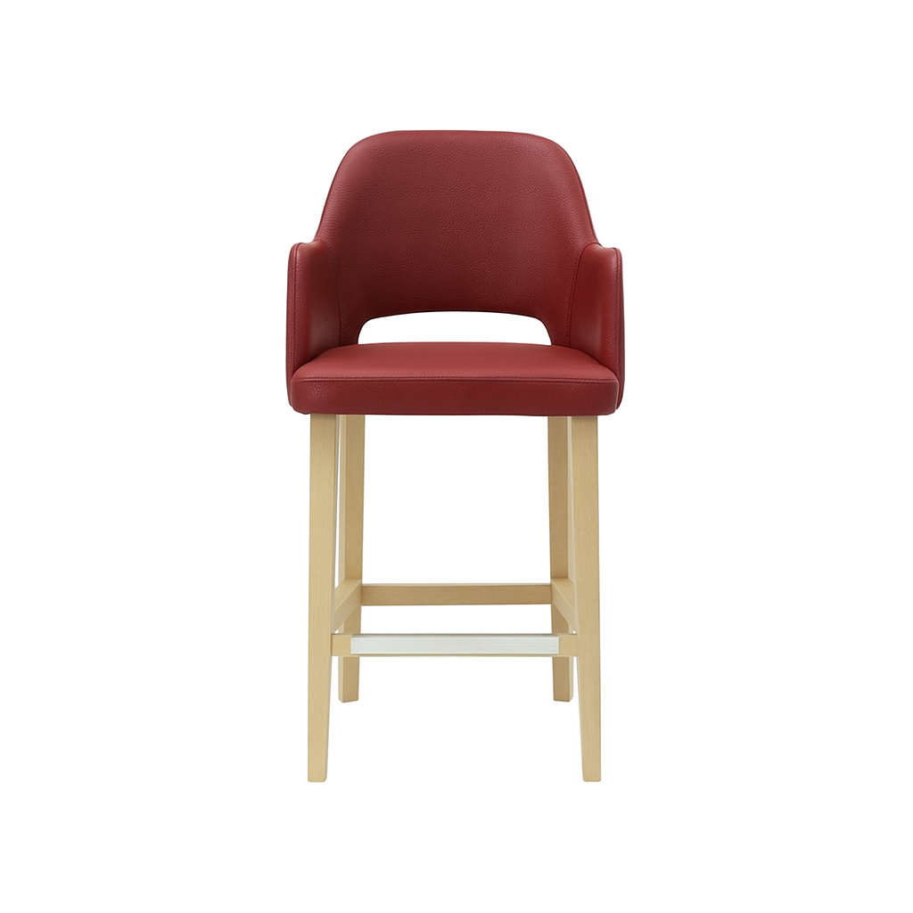 Scaun bar piele VERDE | model APRIL