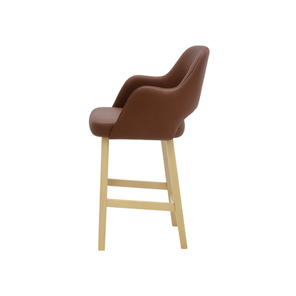 Scaun bar piele VERDE | model APRIL