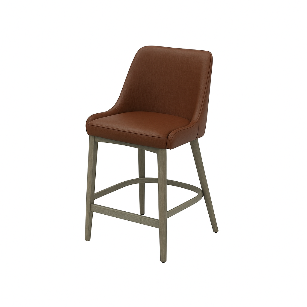 Scaun bar piele ALBA | model GINA