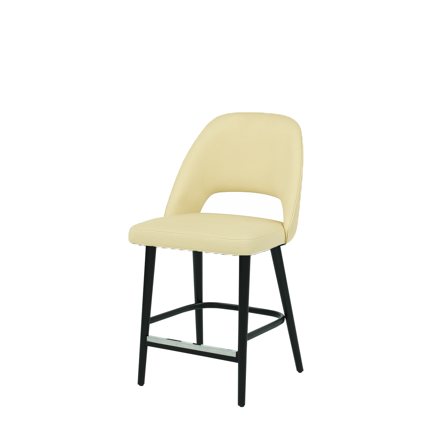 Scaun bar piele GALBENA | model GABE