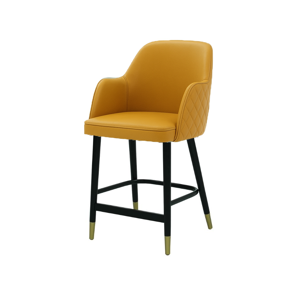 Scaun bar piele GALBENA | model PINO X