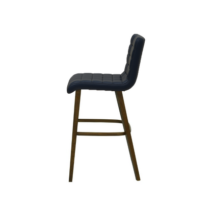 Scaun bar piele naturala BEJ | model RIGA