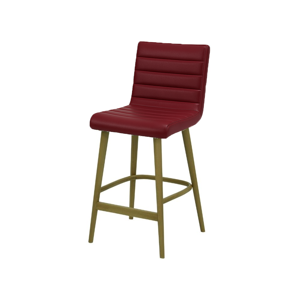 Scaun insula piele naturala GALBENA | model RIGA