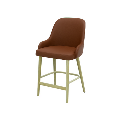 Scaun bar piele GALBENA | model ROCCO