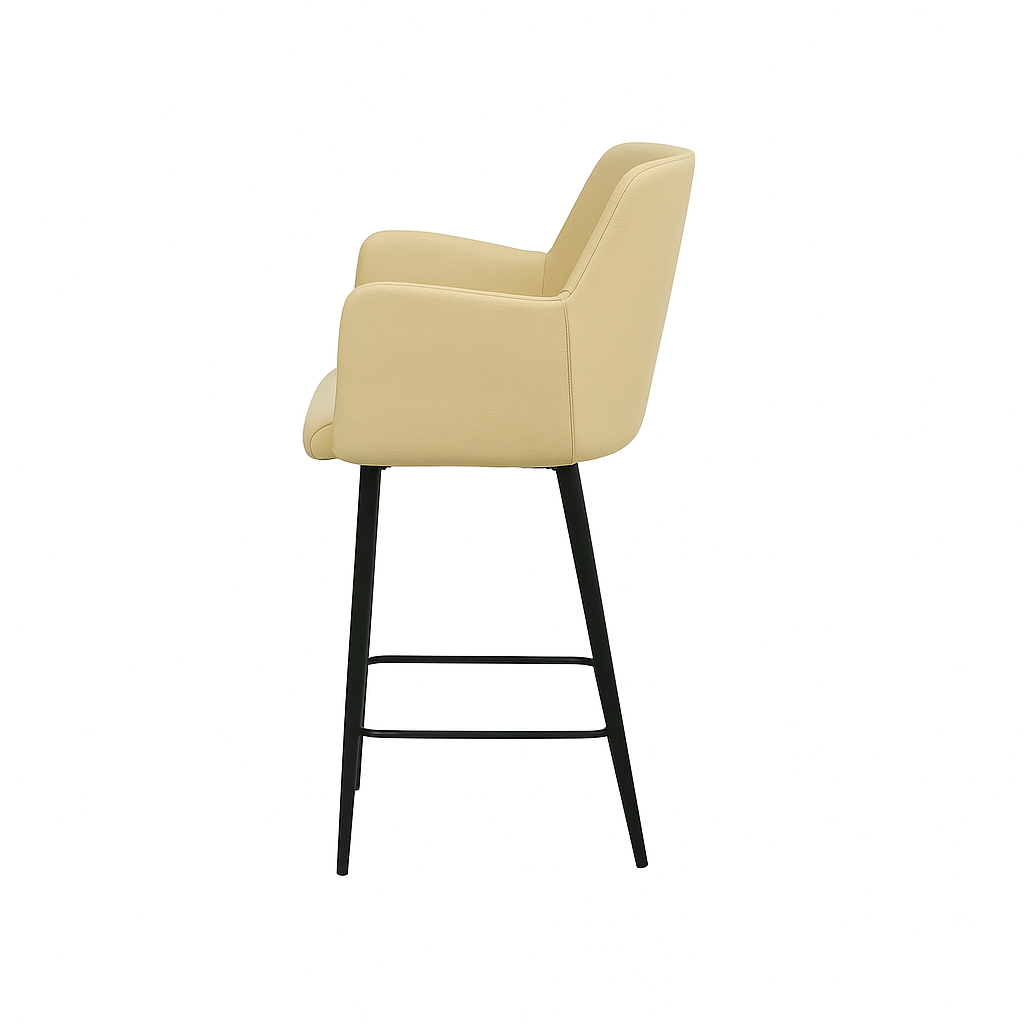 Scaun bar piele GALBENA | model SIGMA