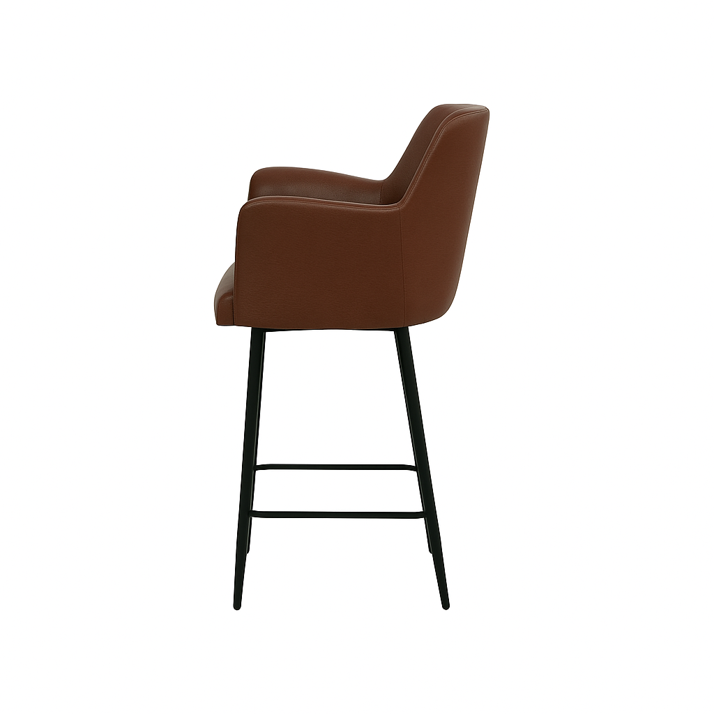 Scaun bar piele VERDE | model SIGMA