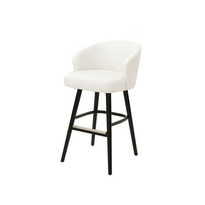 Scaun bar piele naturala BEJ | model BRUNO