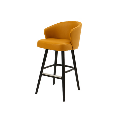 Scaun bar piele VERDE | model BRUNO