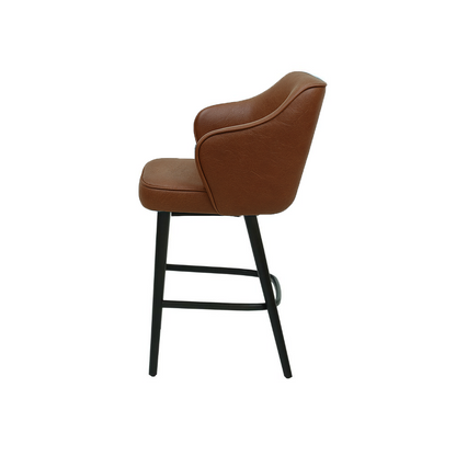 Scaun bar piele naturala BEJ | model ZEUS