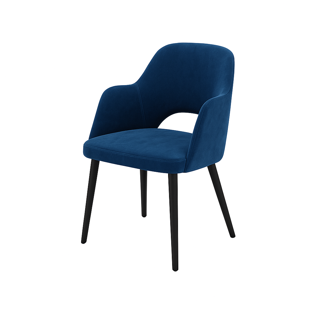Scaun catifea ALBASTRA | model SUNIC