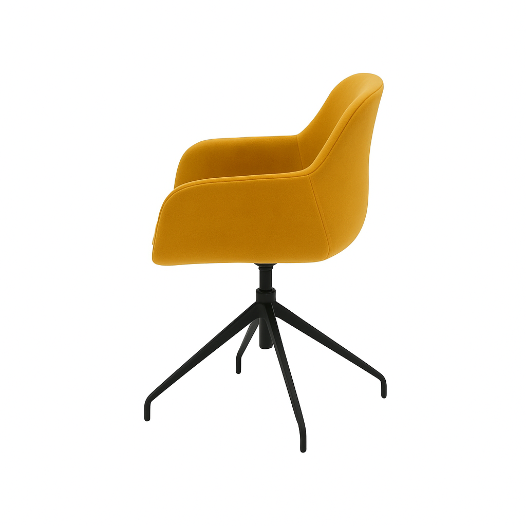 Scaun catifea GALBENA | model FEBE