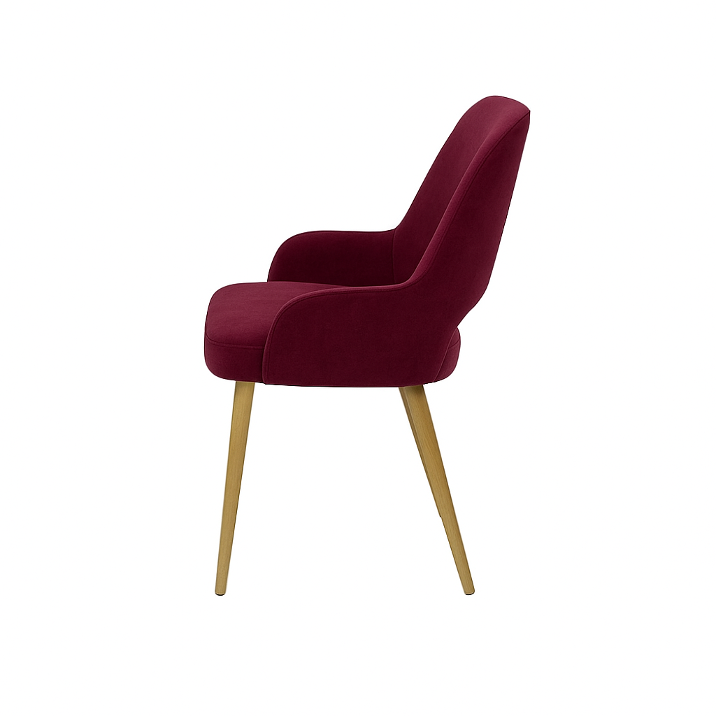 Scaun catifea ALBASTRA | model HUGO