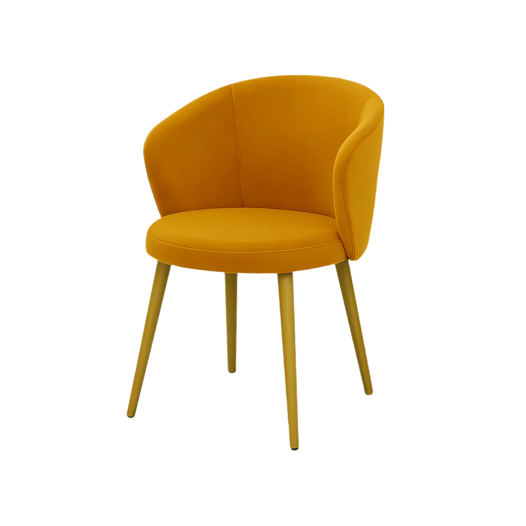 Scaun catifea GALBENA | model JAY