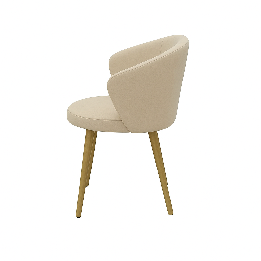 Scaun catifea GALBENA | model JAY