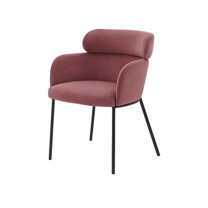 Scaun catifea ROZ | model LENY