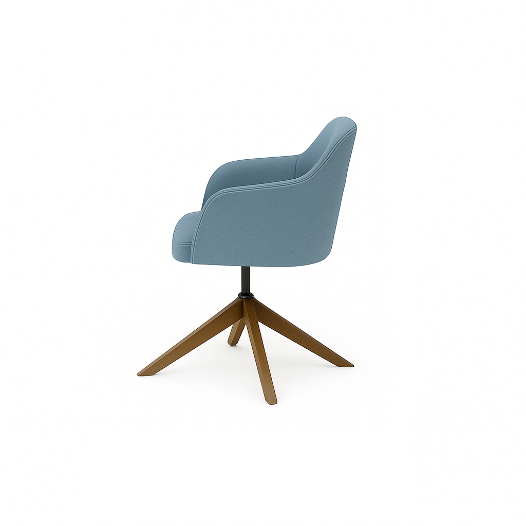 Scaun catifea GALBENA | model ROBI