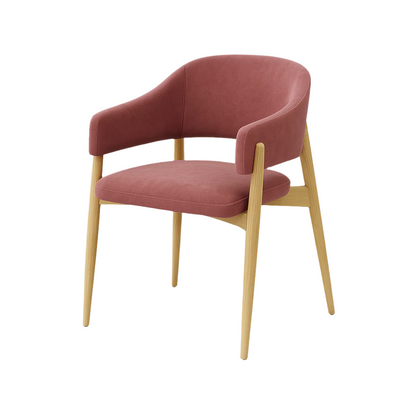 Scaun catifea ROZ | model ALMA