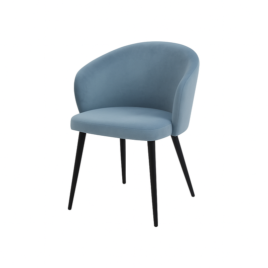 Scaun catifea ALBASTRA | model CAPRISO