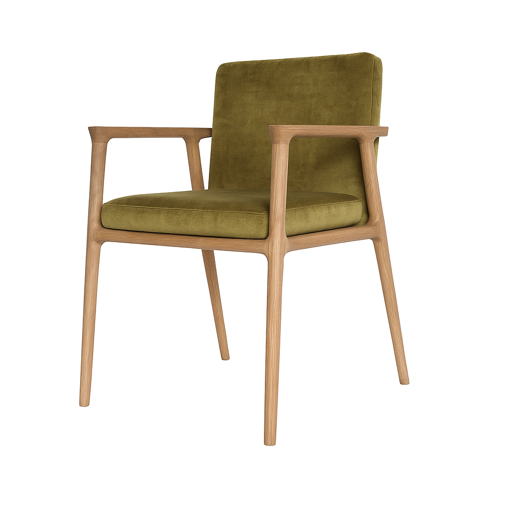 Scaun catifea GRI | model GASPARO