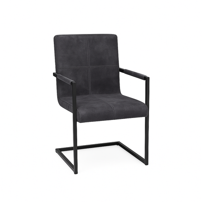 Scaun catifea GRI | model INDU QUADRANT