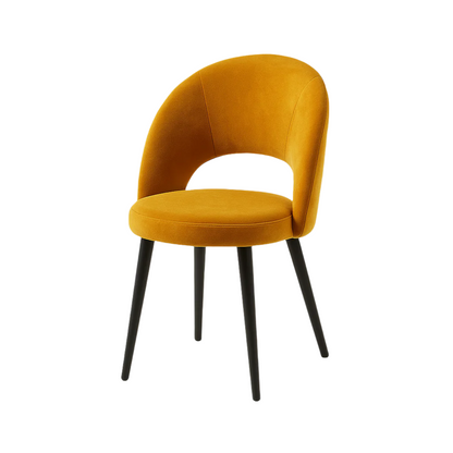 Scaun catifea GALBENA | model RON