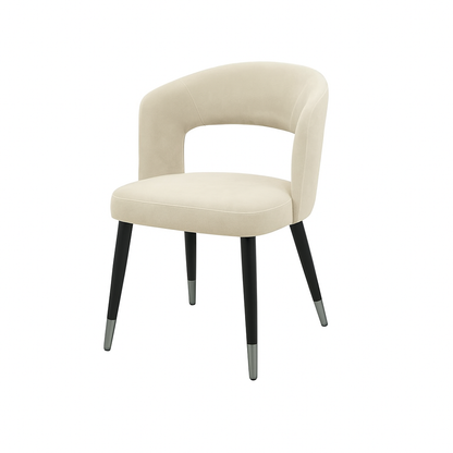 Scaun catifea GALBENA | model SANDY