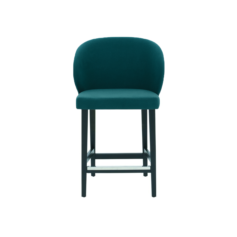 Scaun de bar catifea VERDE | model CAPRICE