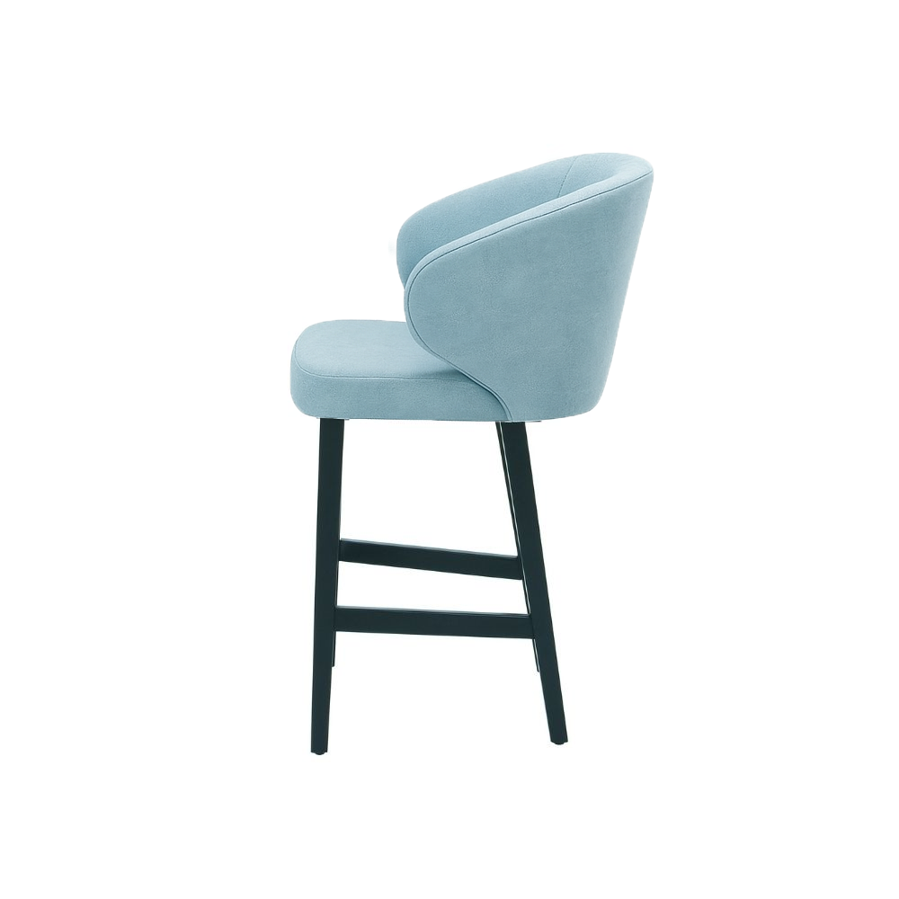 Scaun de bar catifea TURCOAZ | model CAPRICE