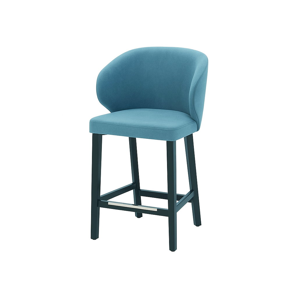 Scaun de bar catifea TURCOAZ | model CAPRICE
