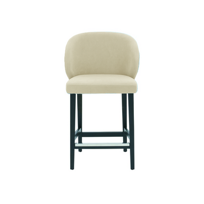 Scaun de bar catifea ALBASTRA | model CAPRICE