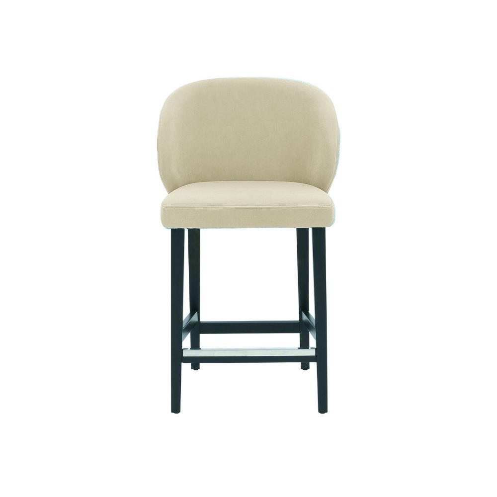 Scaun de bar catifea BEJ | model CAPRICE